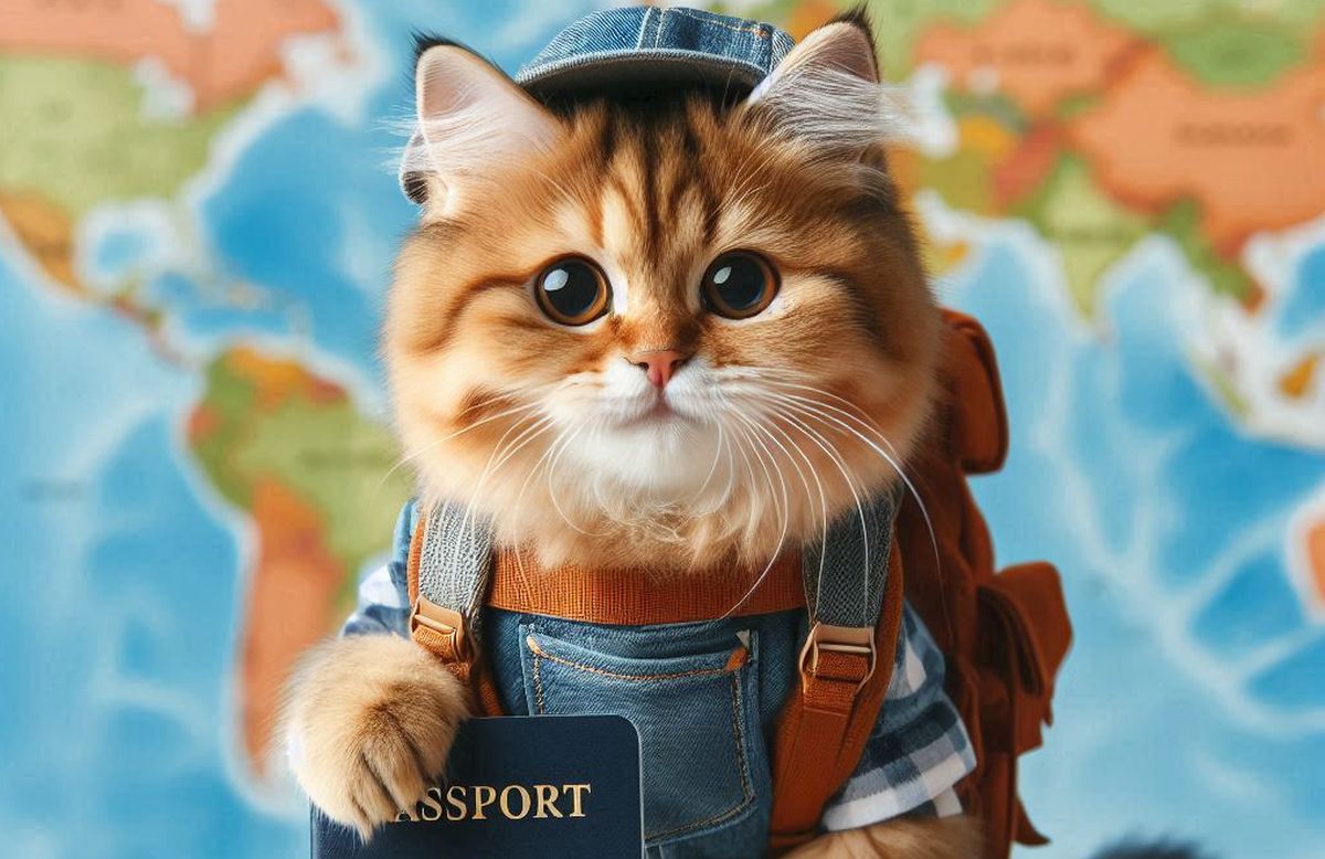 chat avec un passeport