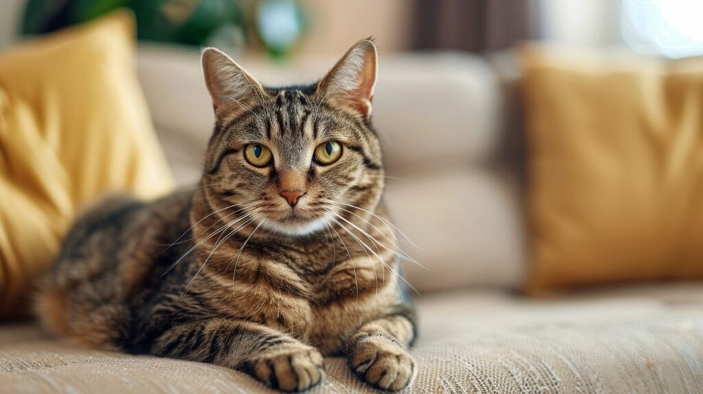 chat qui urine sur un canapé