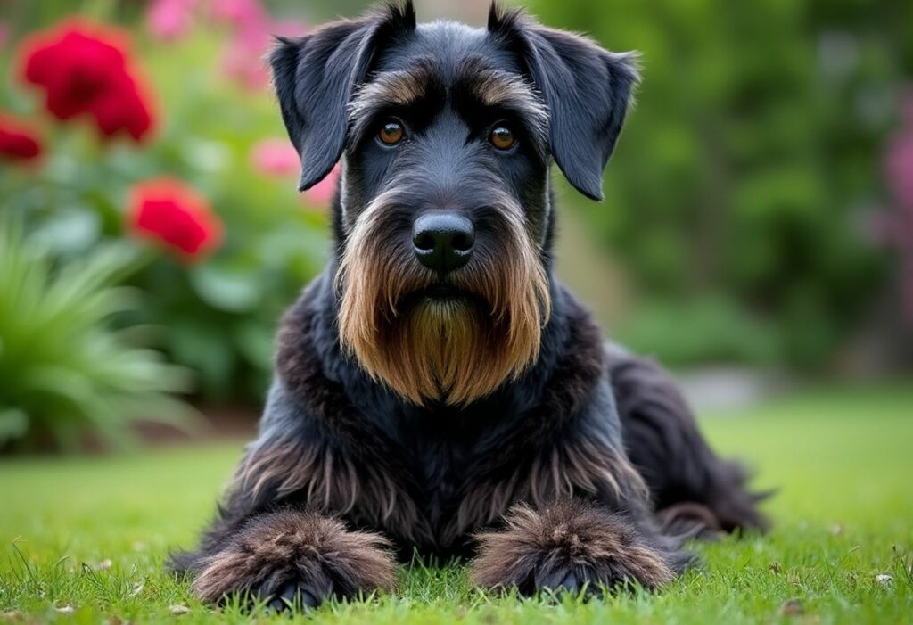 schnauzer géant jardin