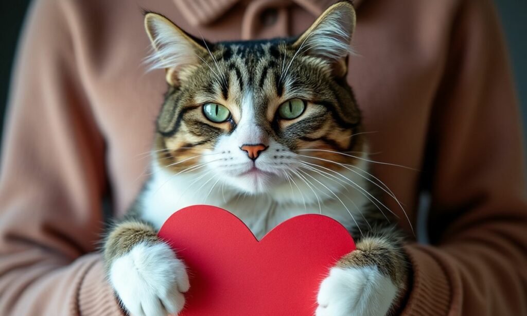 offrir un chat à la saint valentin